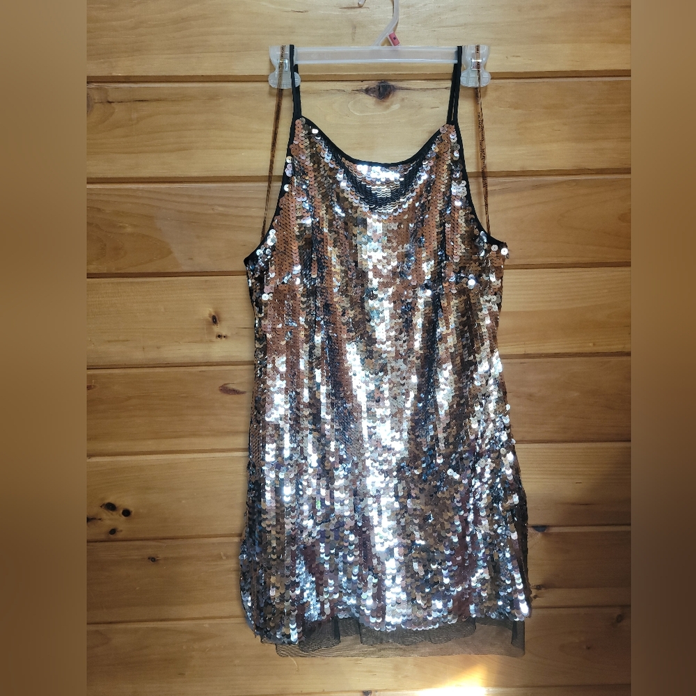 SimonMiller Silver Sequin Cocktail Dress Size 10 Preloved - Picture 6 of 9